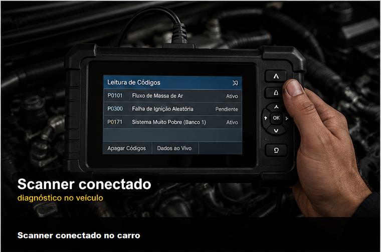 Scanner conectado no carro