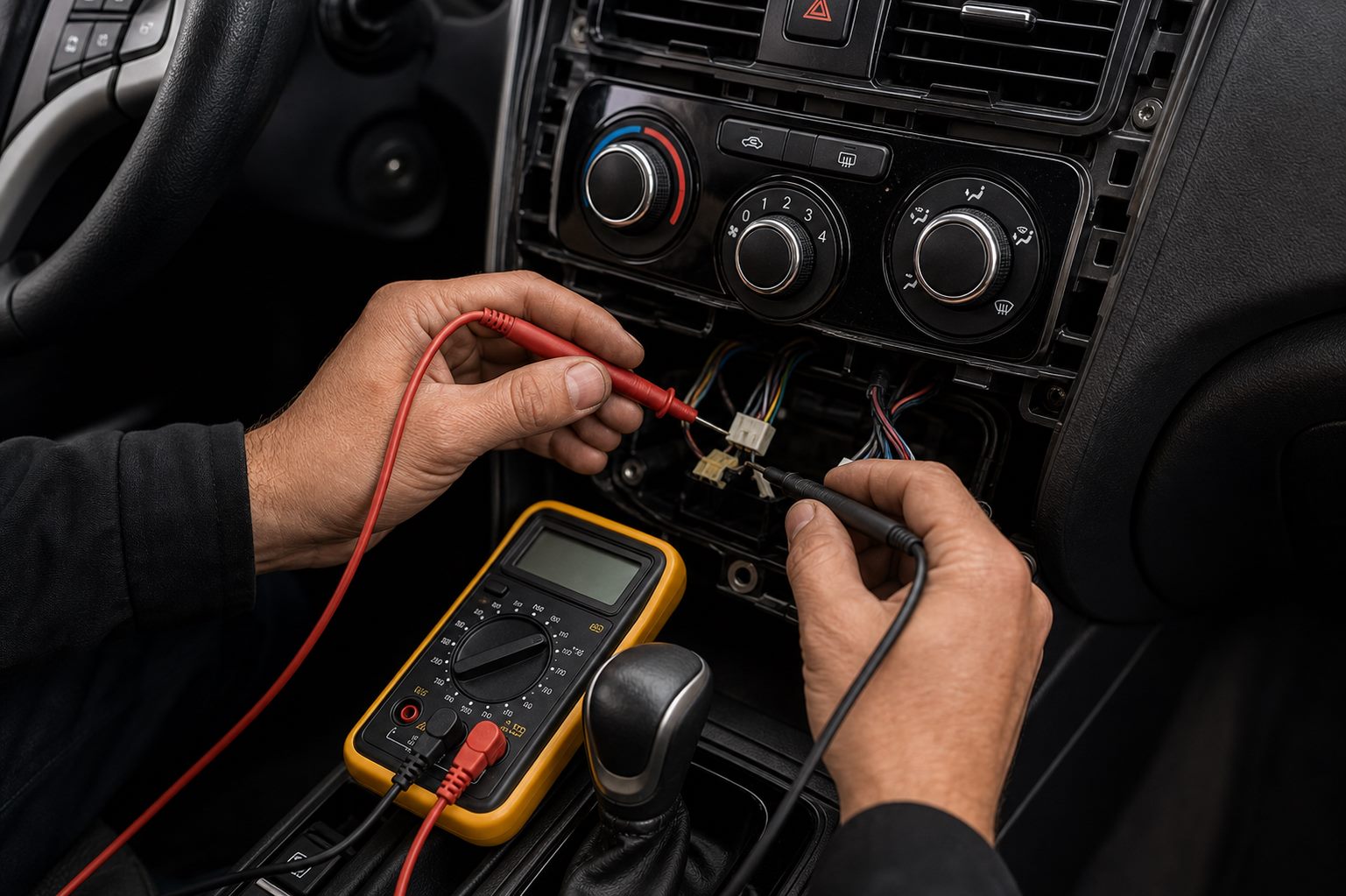 Diagnóstico elétrico de ar-condicionado automotivo